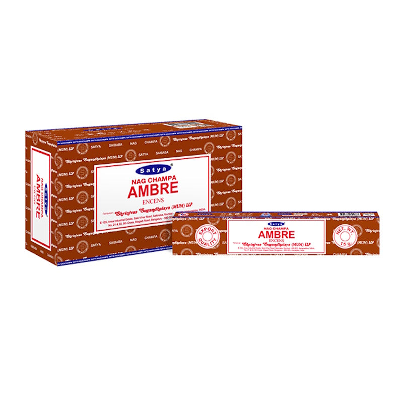 Amber Satya Incense Sticks