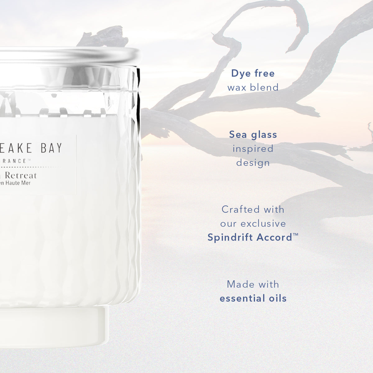 Ocean Retreat Chesapeake Bay 3 Wick Smooth Glass Tumbler