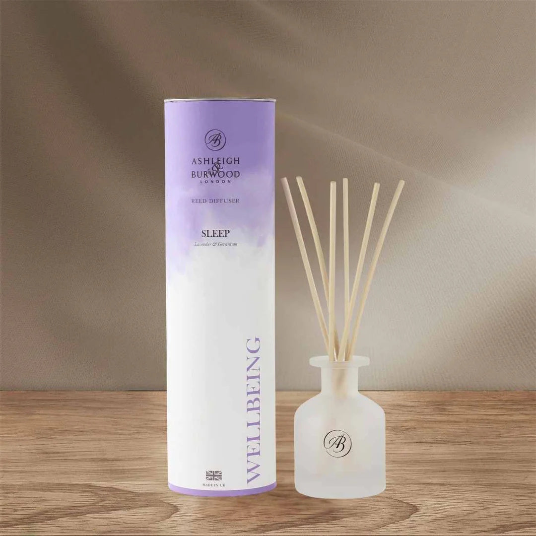 Wellbeing Reed Diffuser - Sleep (Lavender & Geranium) - 120ml - Last Chance