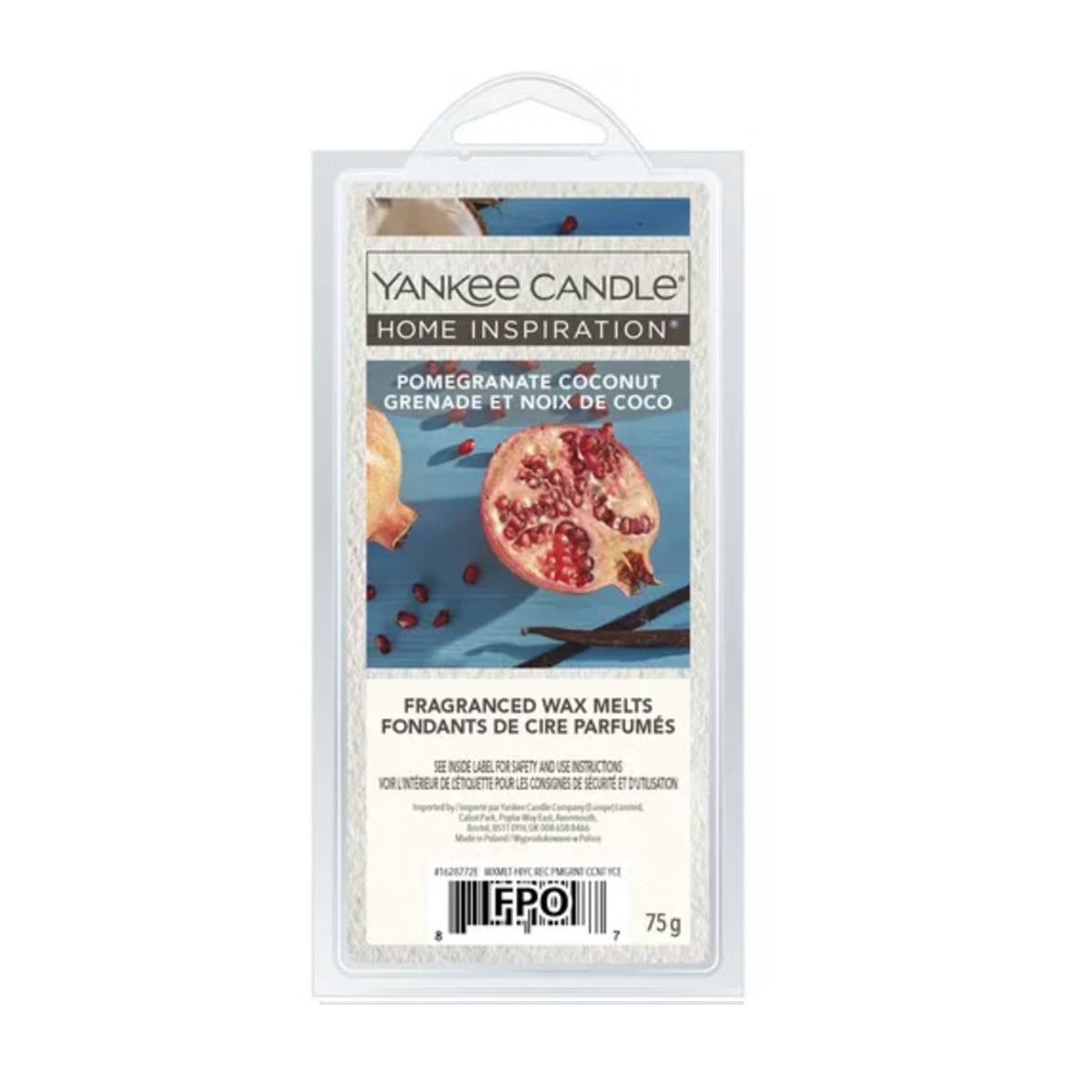 Pomegranate Coconut Home Inspiration Wax Melt Block