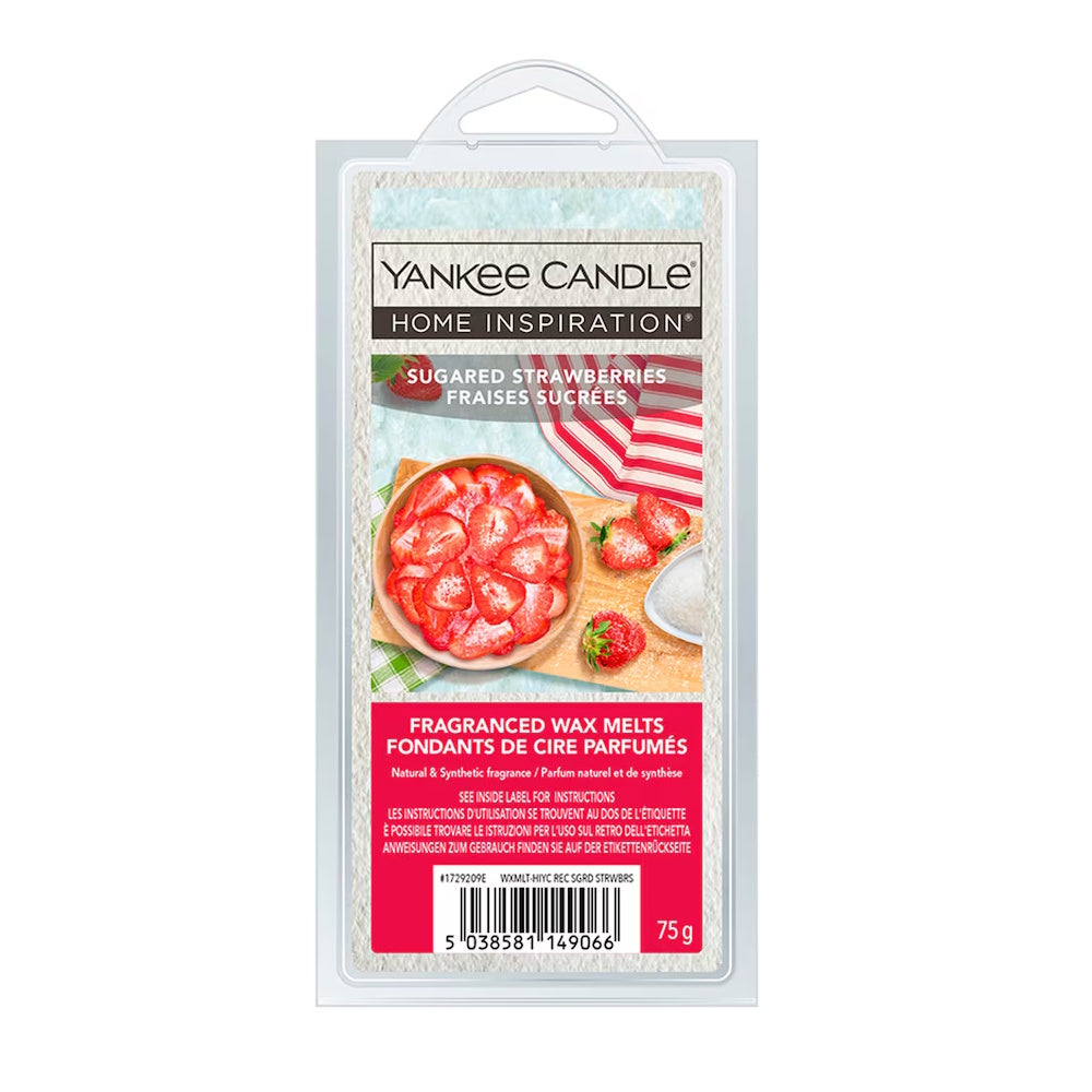 Sugared Strawberries Home Inspiration Wax Melt Block