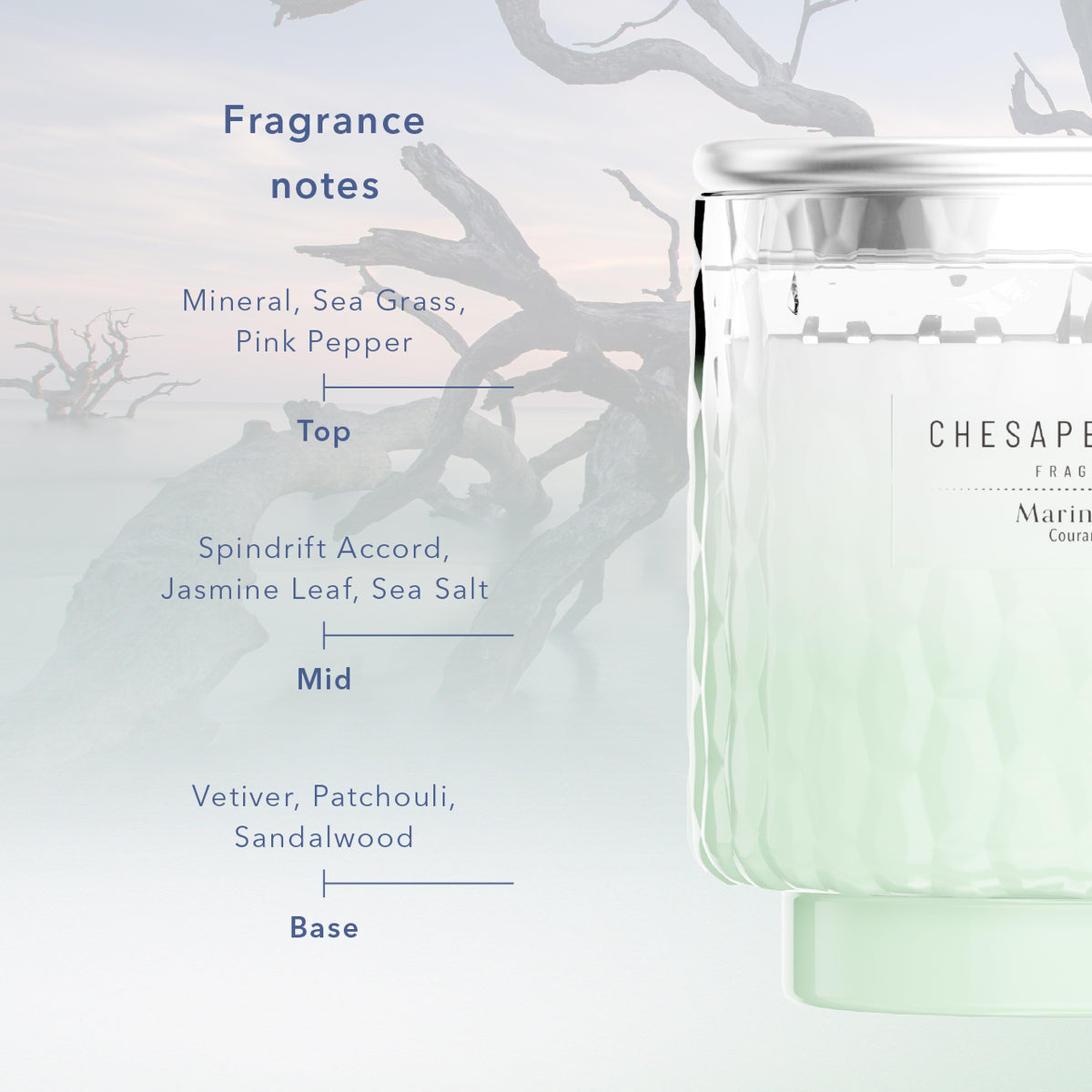 Marine Drift Chesapeake Bay Medium Candle
