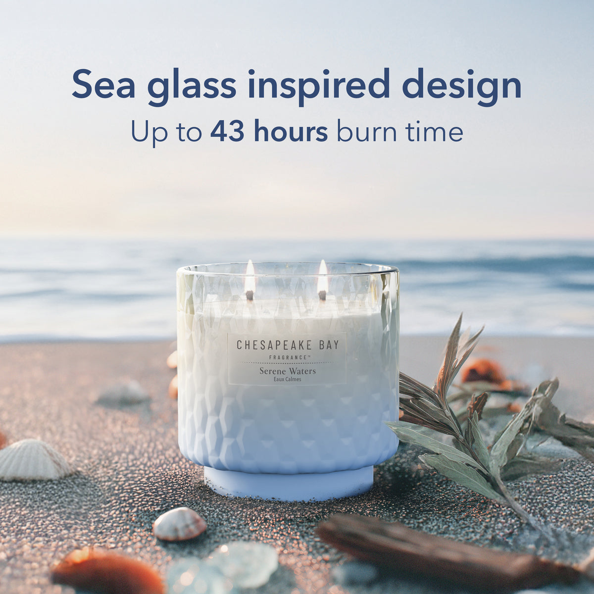 Serene Waters Chesapeake Bay Large Candle