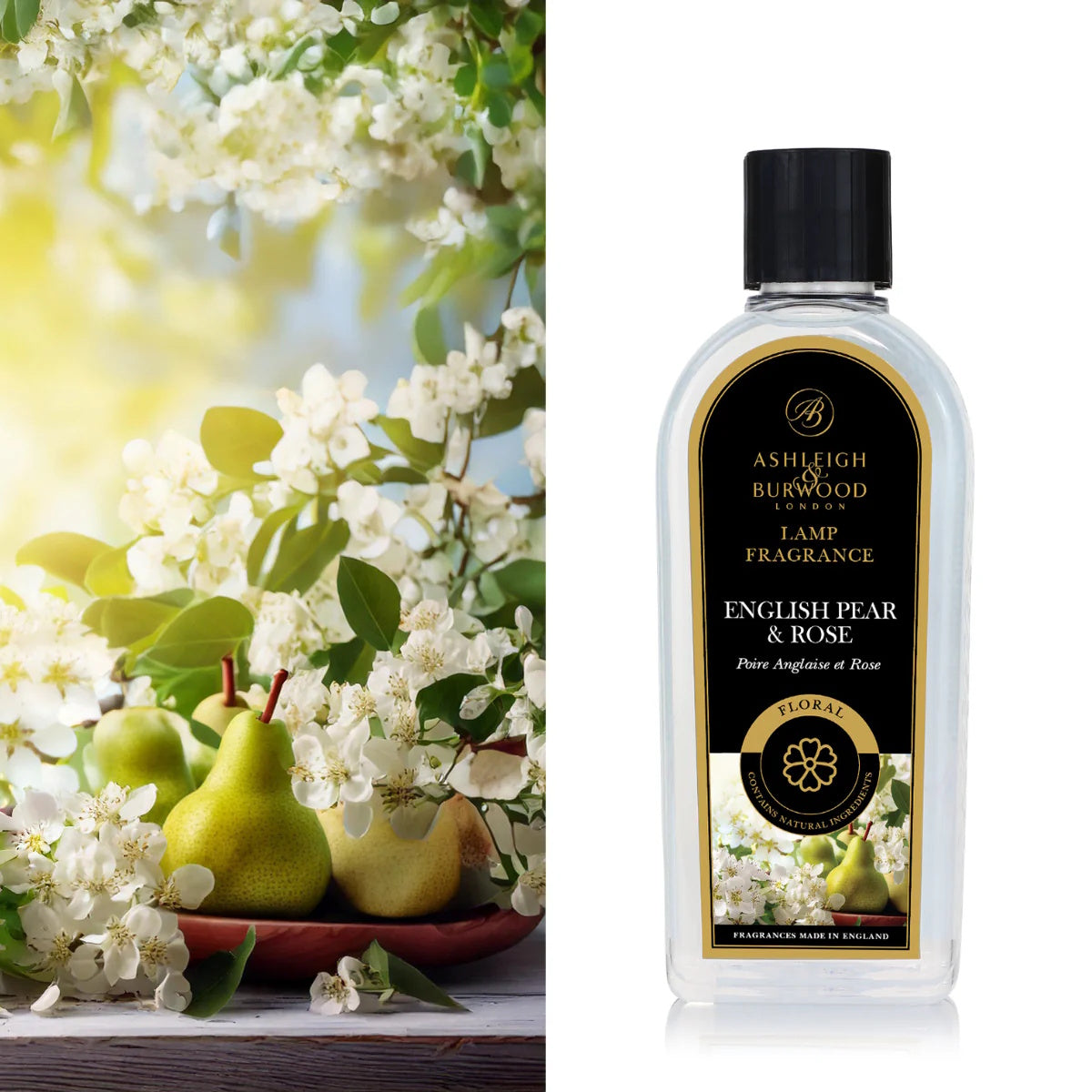 English Pear & Rose 500ml Lamp Fragrance - Retired