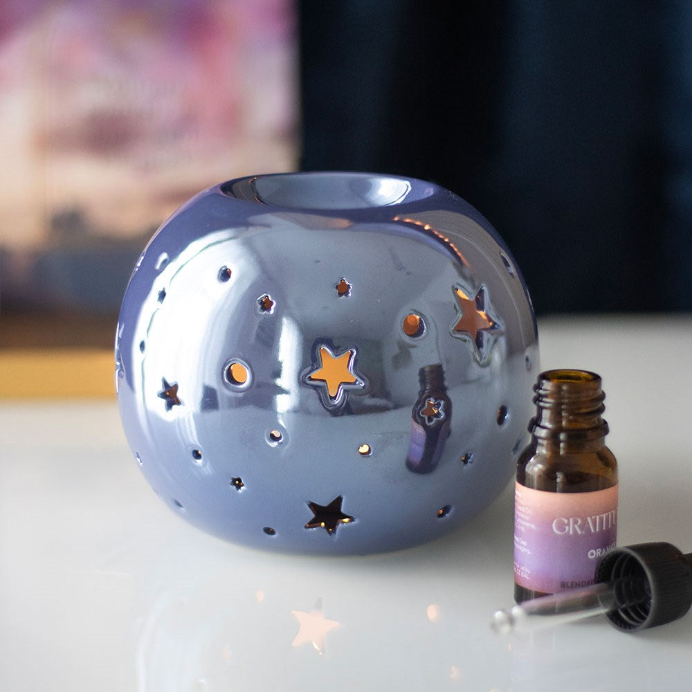 Star Oil Warmer - Purple Iridescent