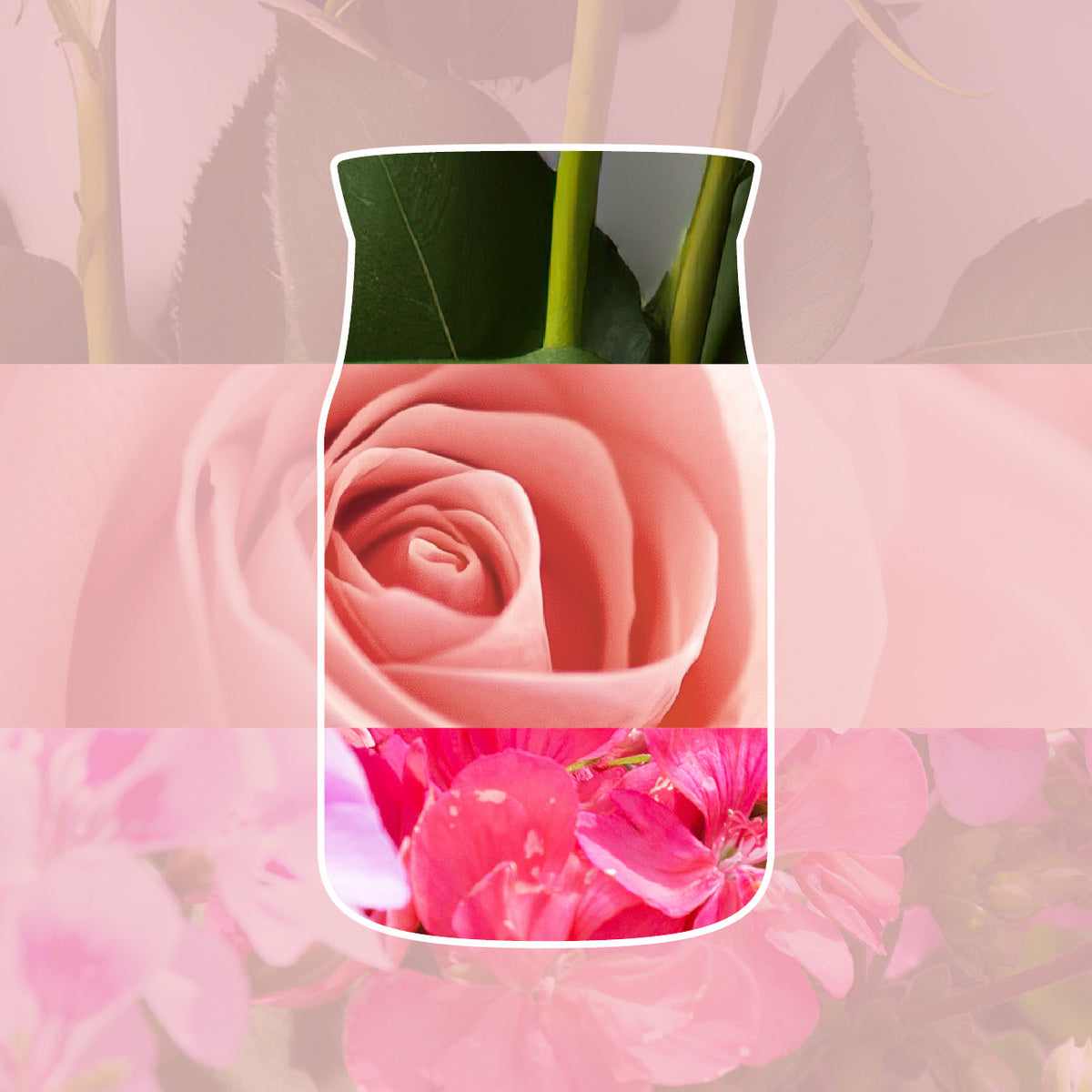 Fresh Cut Roses Medium Jar