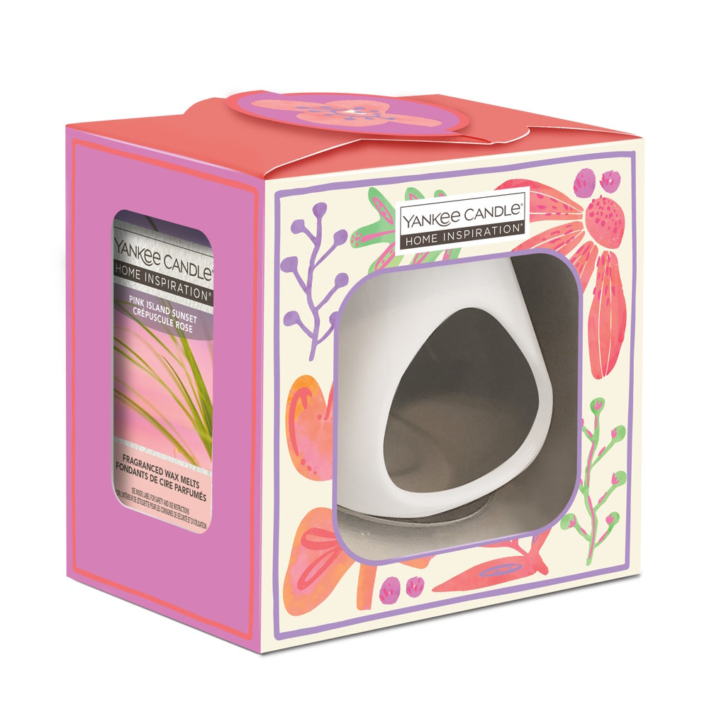 HI Gift Set - Wax Melt Warmer + Pink Island Sunset