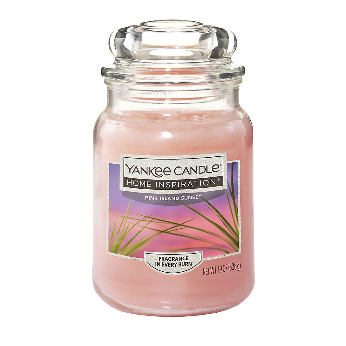 Pink Island Sunset Home Inspiration Large Jar