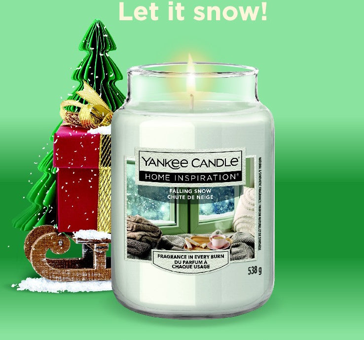 Falling Snow Home Inspiration Large Jar
