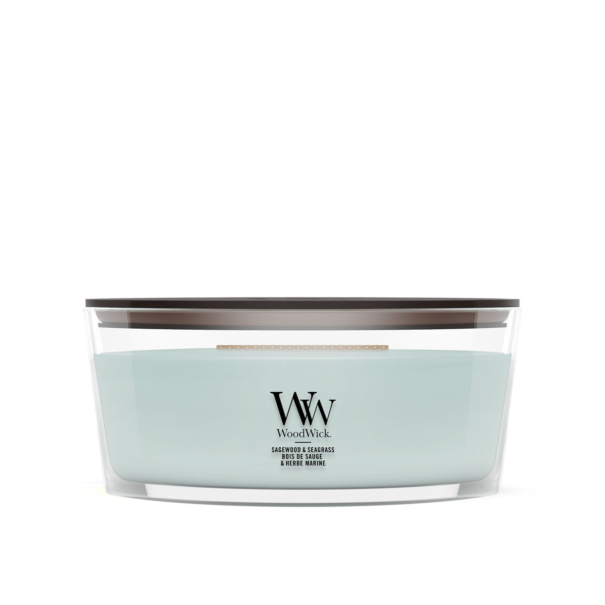 Sagewood & Seagrass WoodWick Ellipse Candle