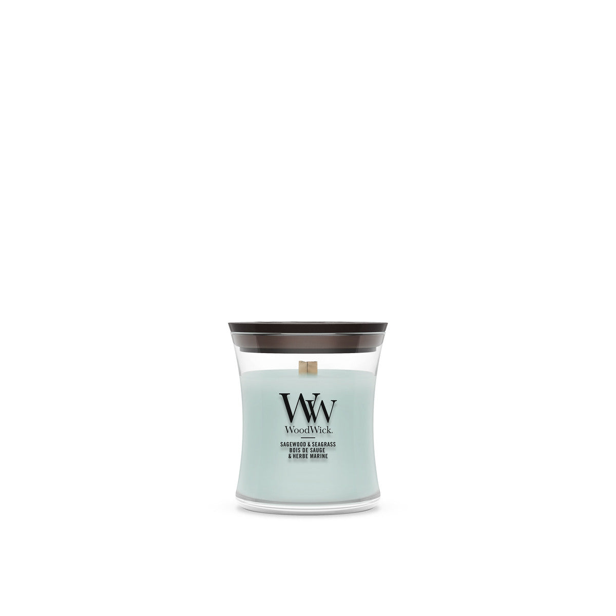 Sagewood & Seagrass WoodWick Mini Hourglass Candle