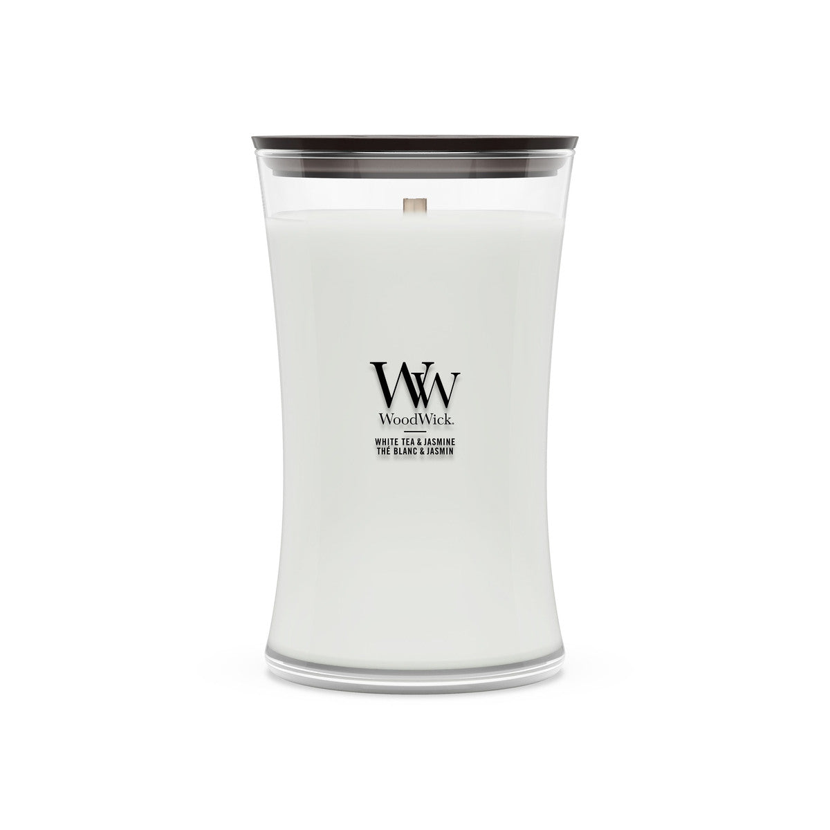 White Tea & Jasmine WoodWick Large Hourglass Candle