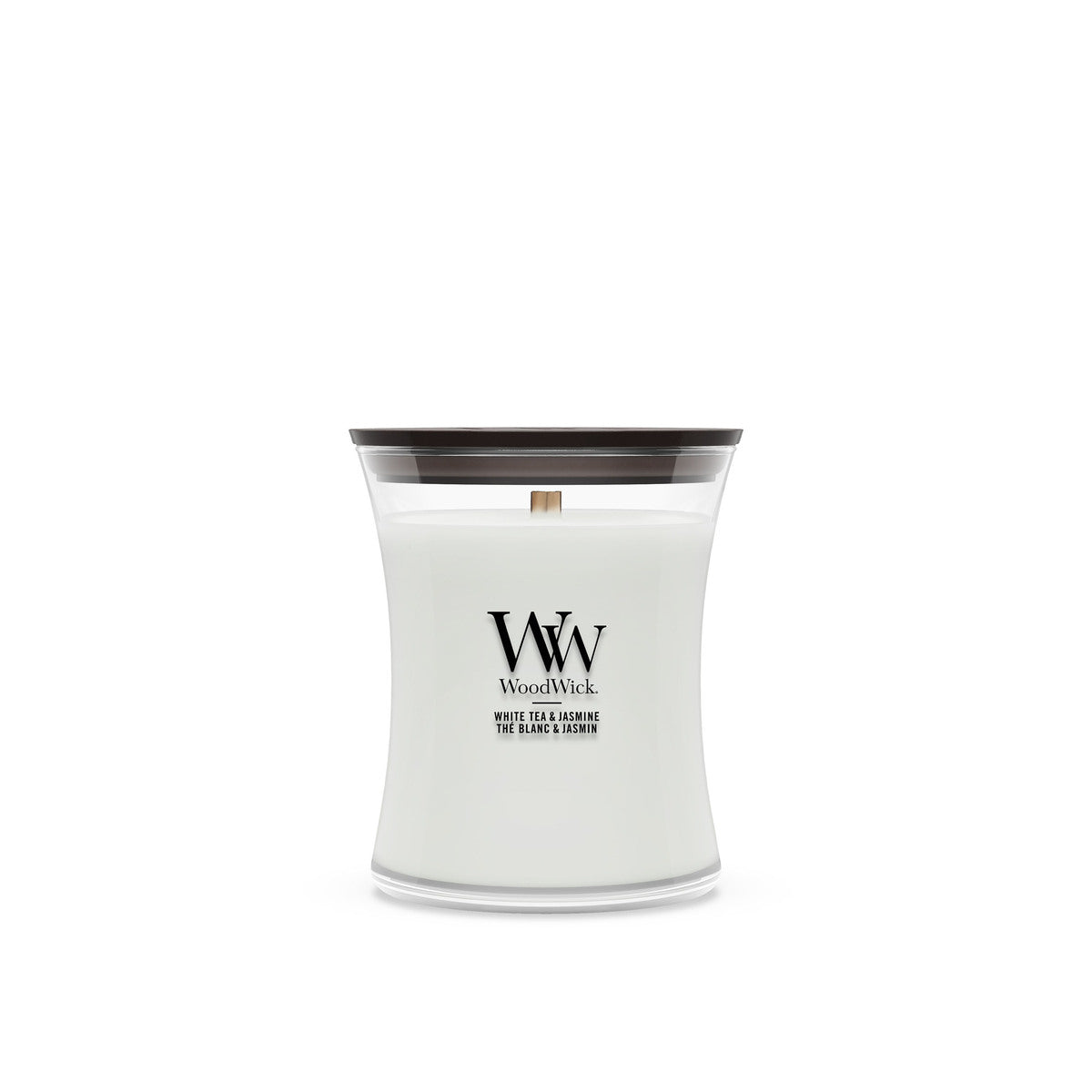 White Tea & Jasmine WoodWick Medium Hourglass Candle