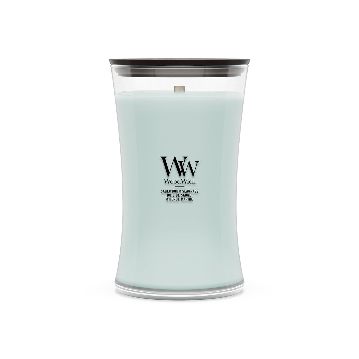 Sagewood & Seagrass WoodWick Large Hourglass Candle