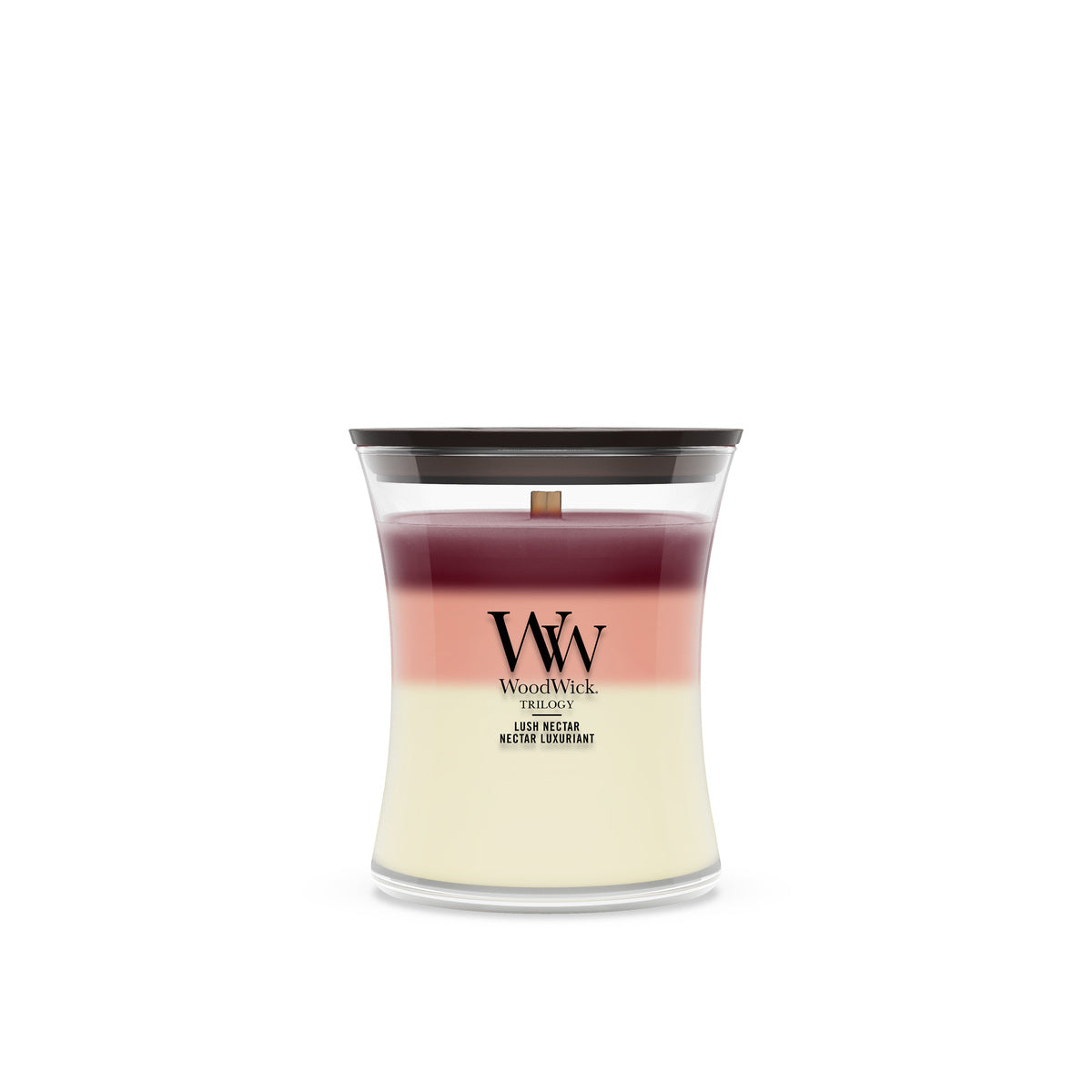 Lush Nectar WoodWick Trilogy Medium Hourglass Candle