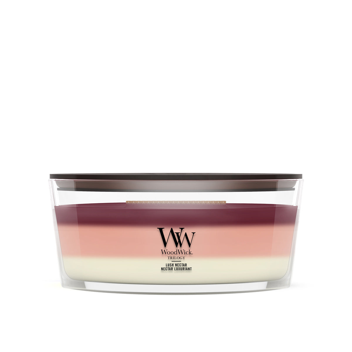 Lush Nectar WoodWick Trilogy Ellipse Candle