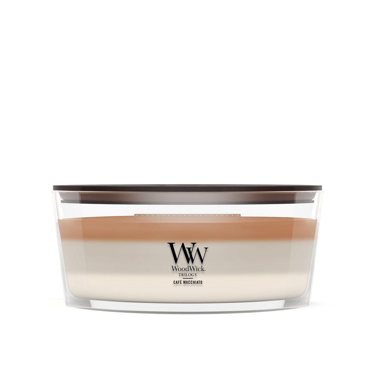 Café Macchiato WoodWick Trilogy Ellipse Candle