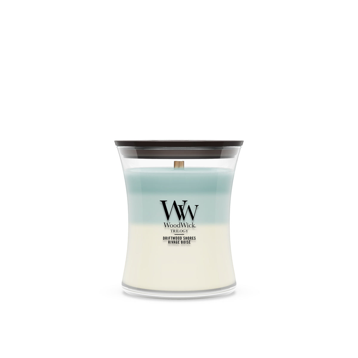 Driftwood Shores WoodWick Trilogy Medium Hourglass Candle