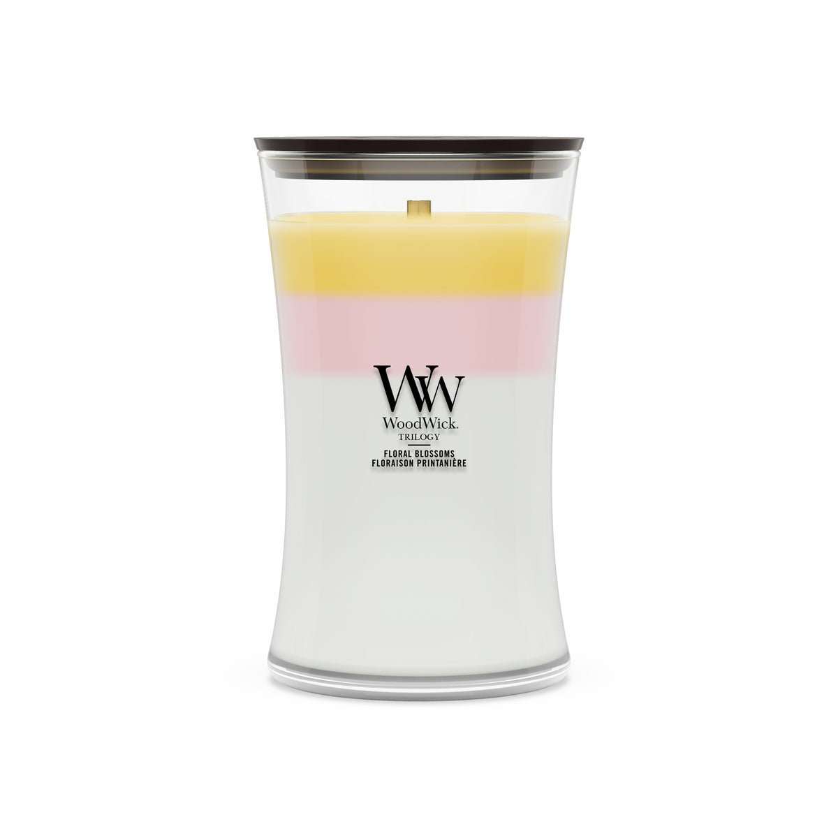 Floral Blossoms WoodWick Trilogy Large Hourglass Candle