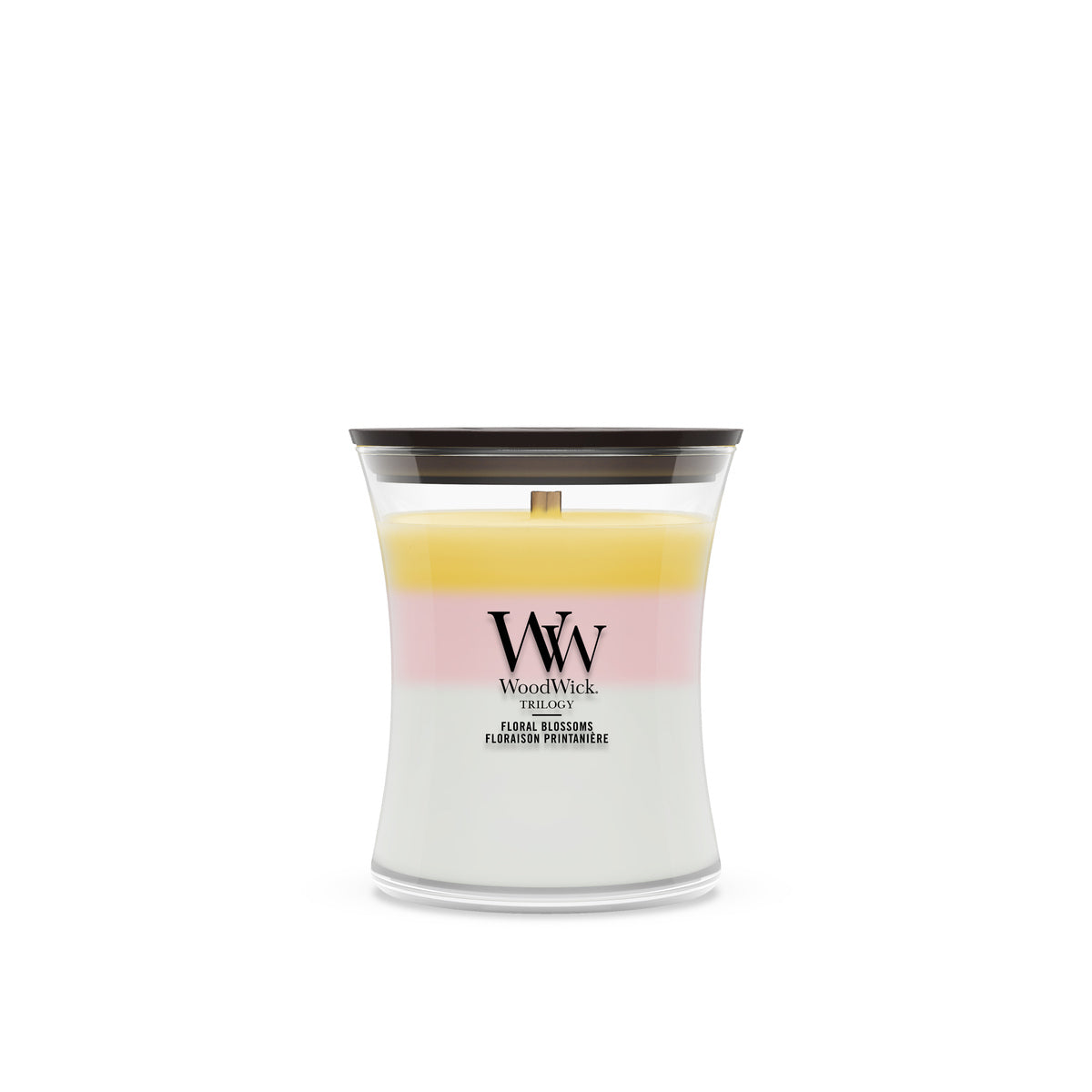 Floral Blossoms WoodWick Trilogy Medium Hourglass Candle