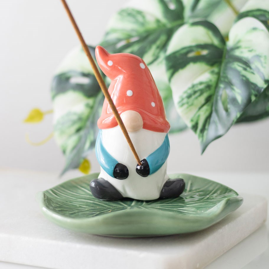 Gonk Lily Pad Ceramic Incense Stick Holder