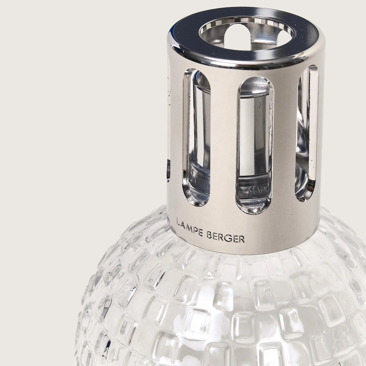 Transparent (Clear) Disco Lamp Berger Set with Liliflora Fragrance