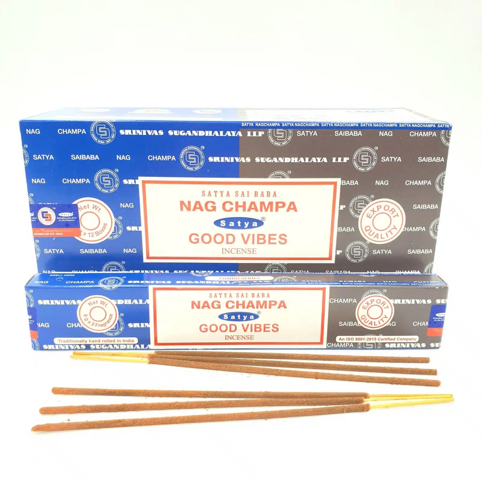 Satya Incense Sticks Duo Pack - Nag Champa & Good Vibes