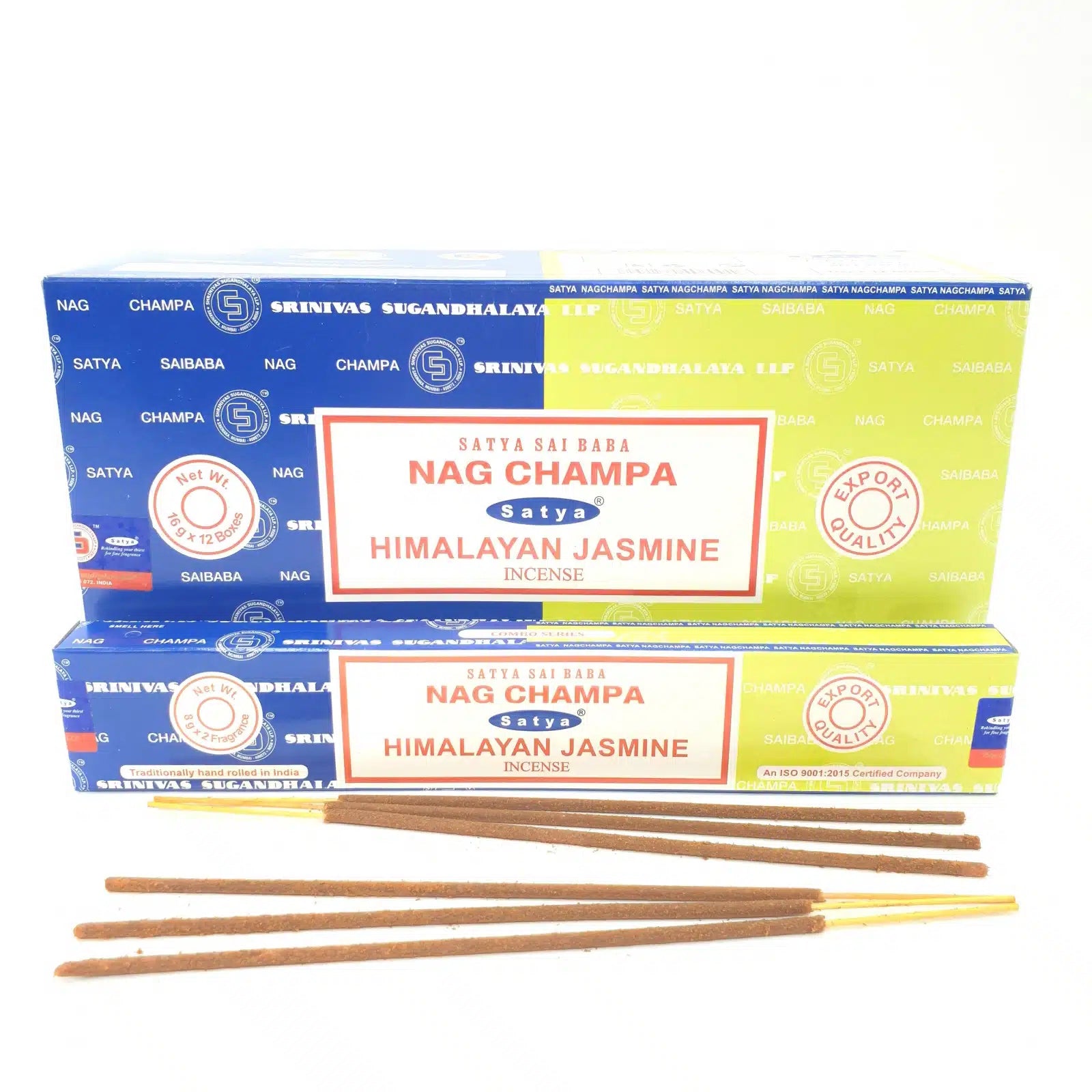 Satya Incense Sticks Duo Pack - Nag Champa & Himalayan Jasmine