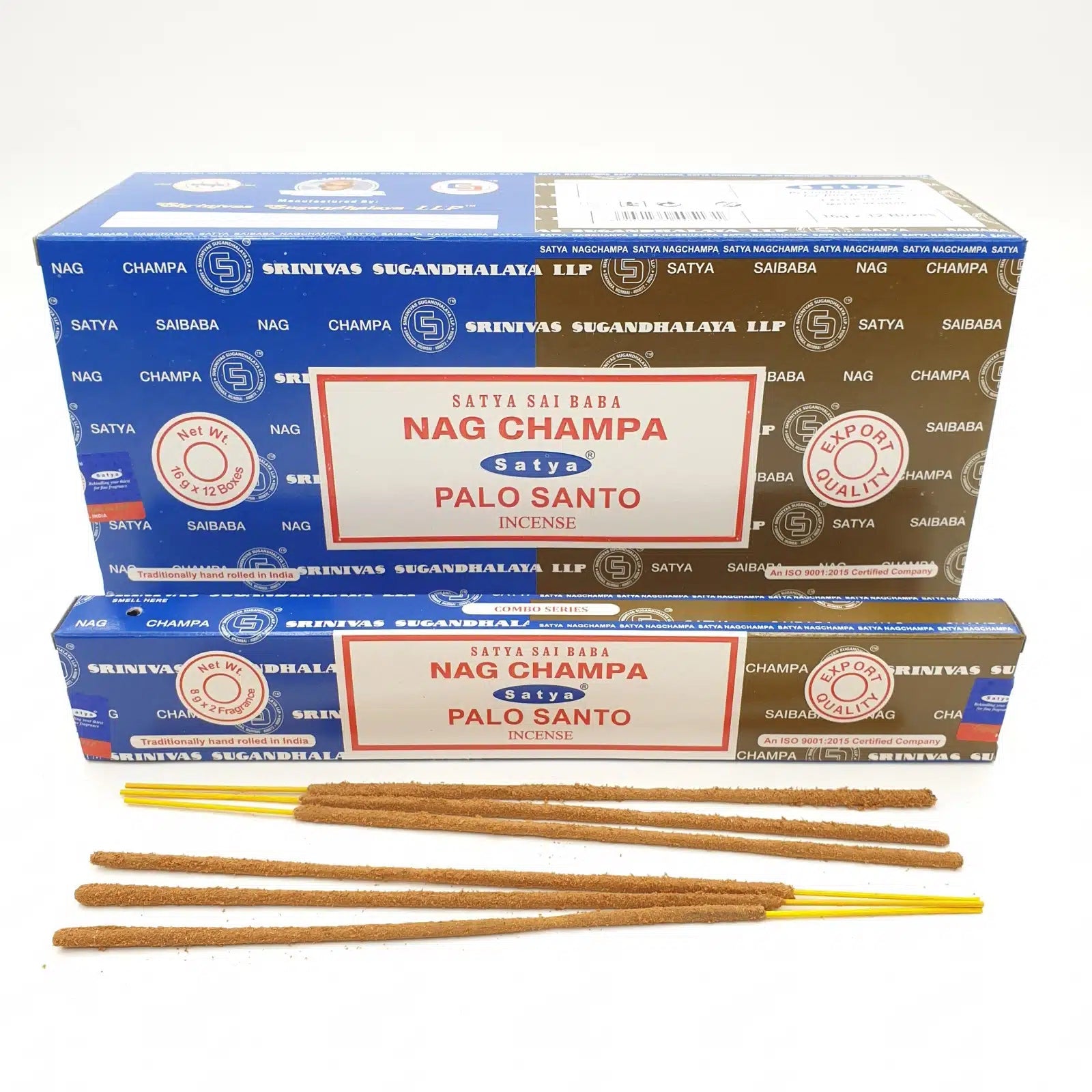 Satya Incense Sticks Duo Pack - Nag Champa & Palo Santo