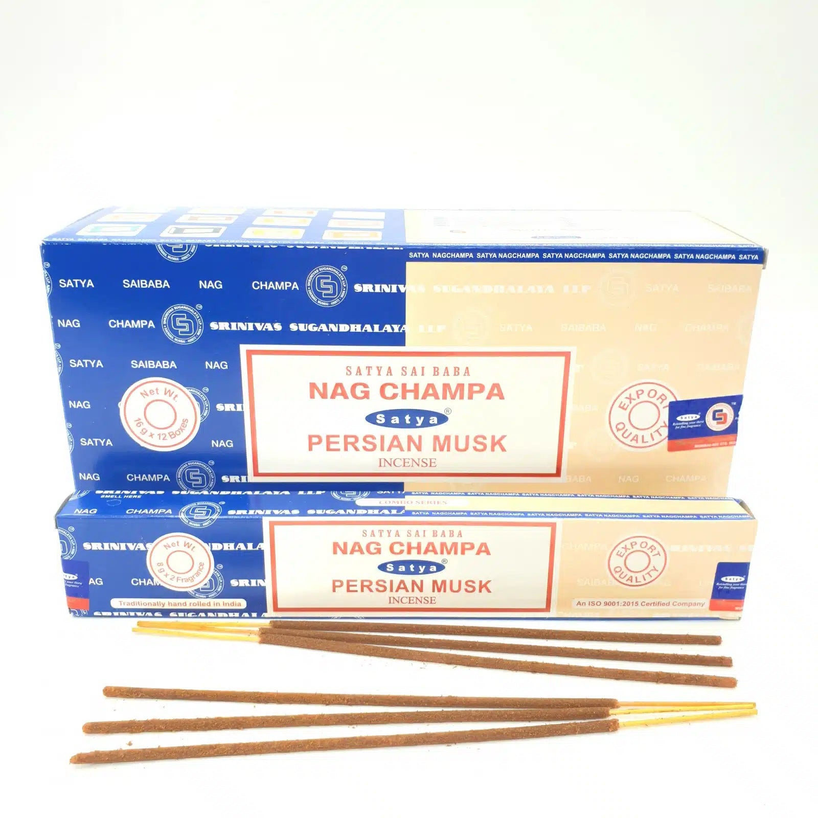 Satya Incense Sticks Duo Pack - Nag Champa & Persian Musk