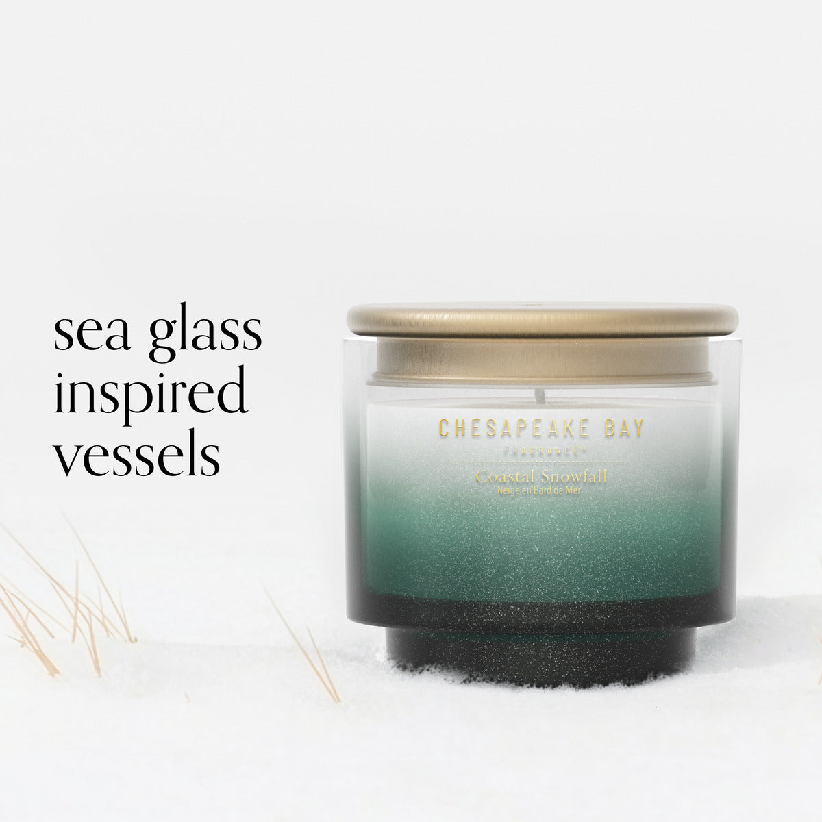 Coastal Snowfall Chesapeake Bay Small Candle