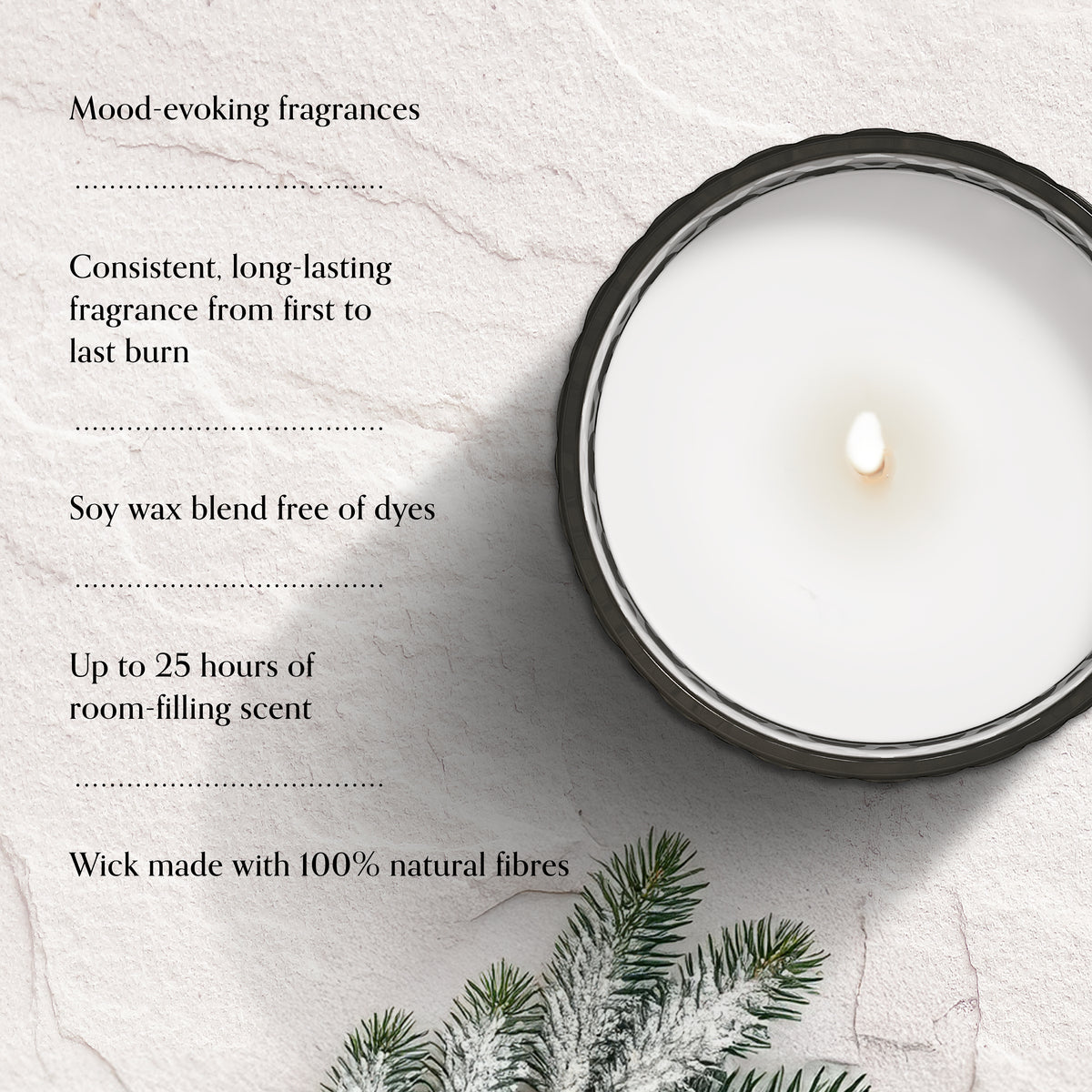 Coastal Snowfall Chesapeake Bay Small Candle