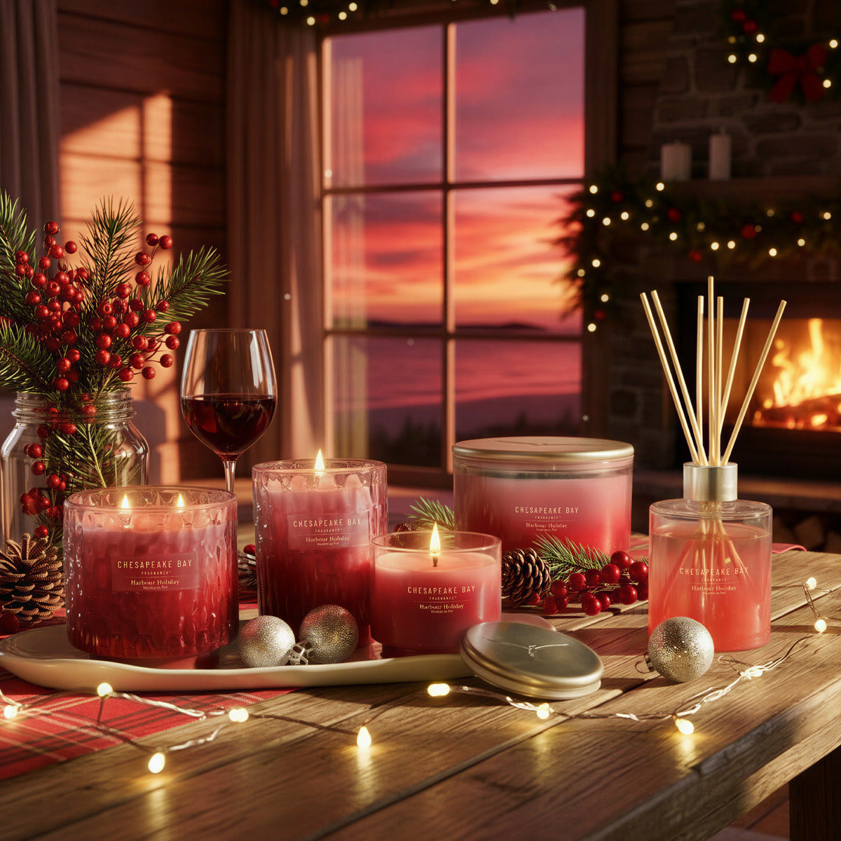 Holiday Harbour Chesapeake Bay 3 Wick Smooth Glass Tumbler