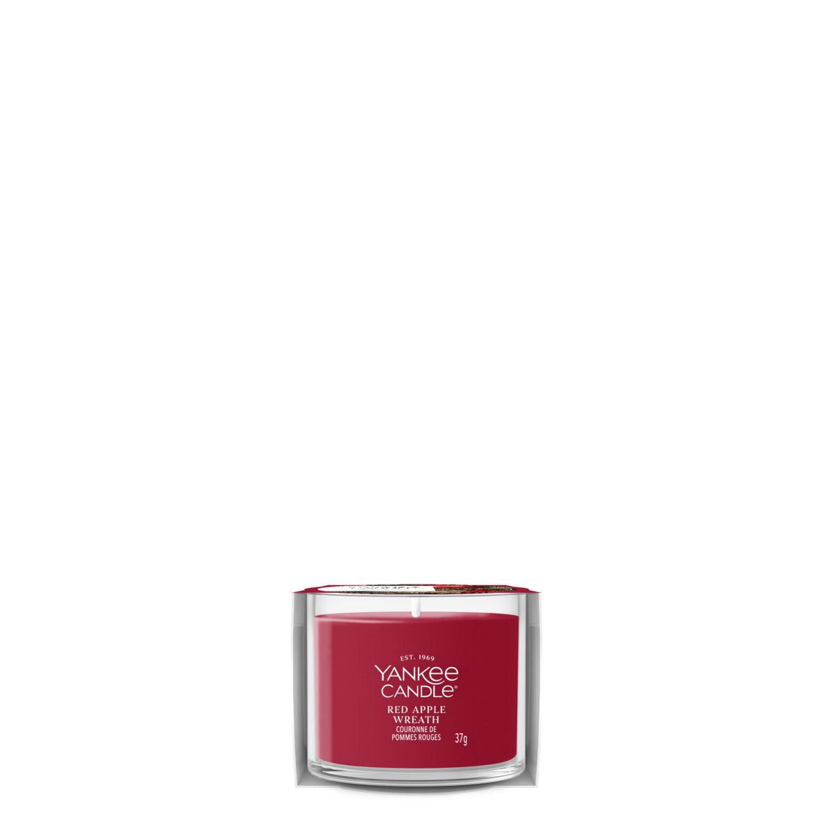 Red Apple Wreath Mini Candle