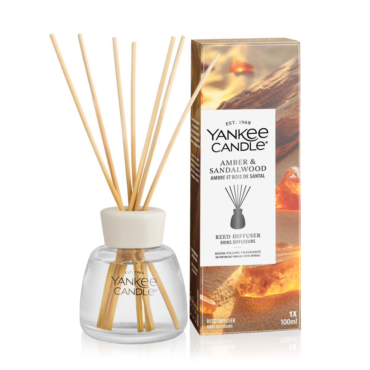 Amber & Sandalwood Yankee Reed Diffuser - 100ml