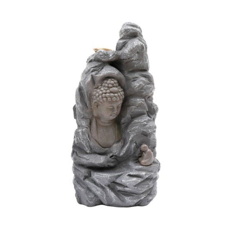 Stone Effect Light Buddha Backflow Incense Burner