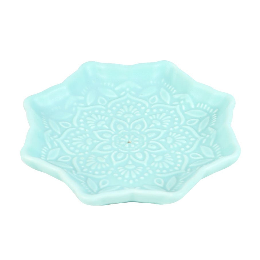 Blue Mandala Ceramic Incense Stick Holder