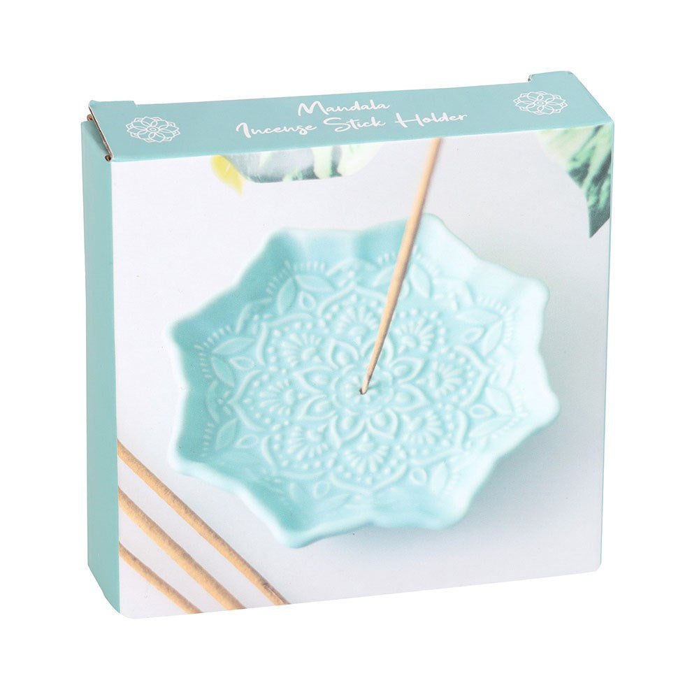 Blue Mandala Ceramic Incense Stick Holder