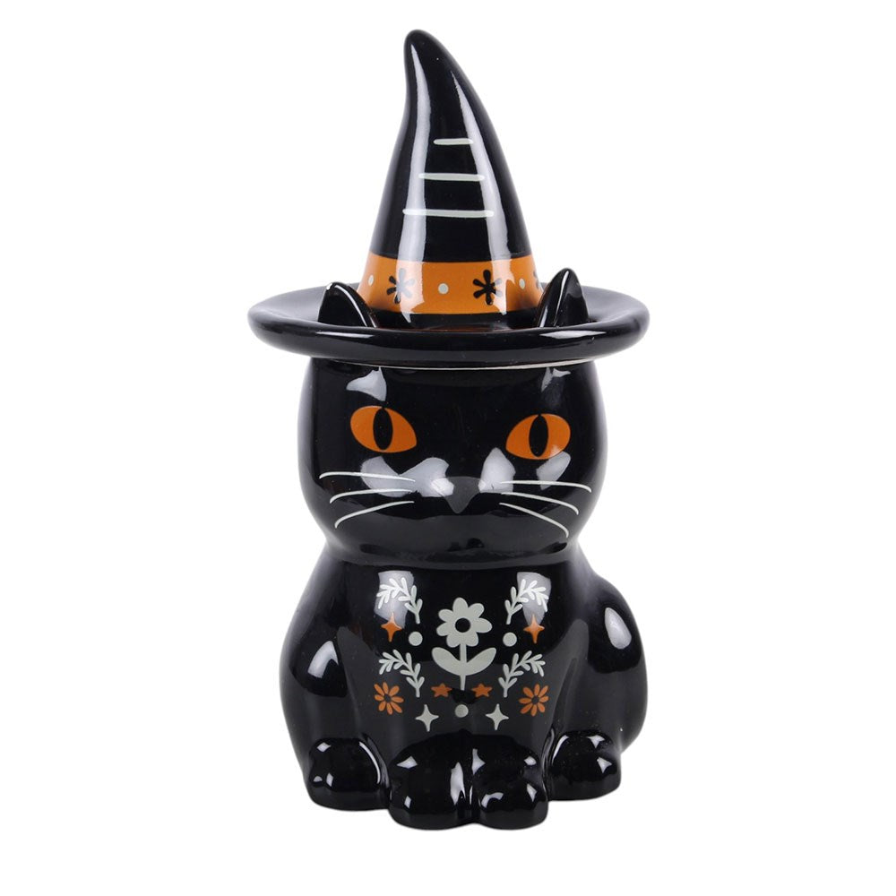 Frightful Folk Black Cat Ceramic Melt Warmer and Oil Burner