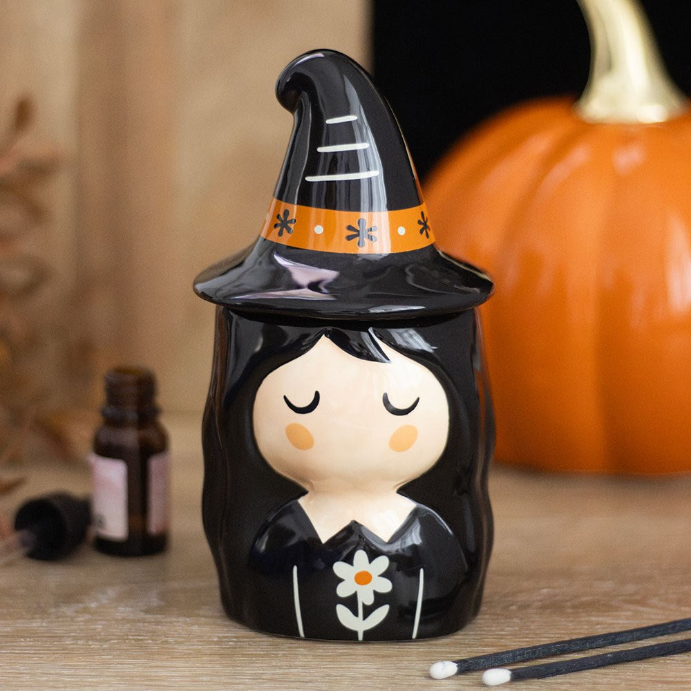Frightful Folk Witch Ceramic Melt Warmer and Oil Burner