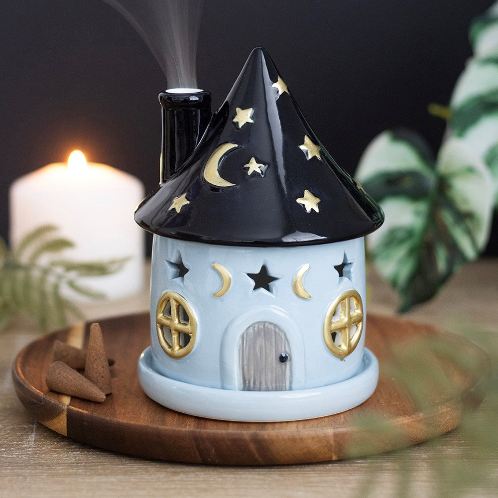 Celestial Cottage Ceramic Incense Cone Burner