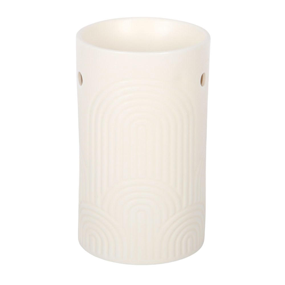 Embossed Arch Ivory Melt Warmer and Oil Burner