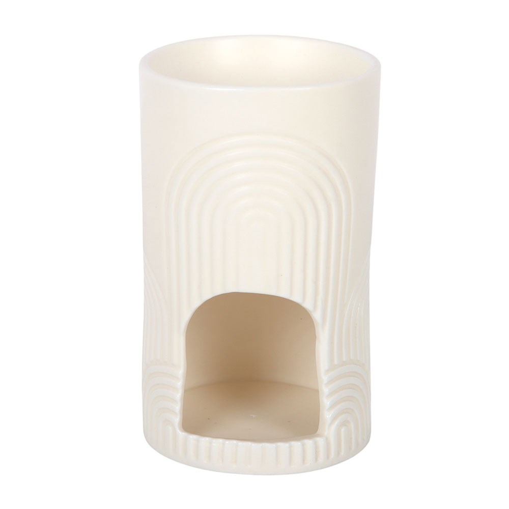 Embossed Arch Ivory Melt Warmer and Oil Burner
