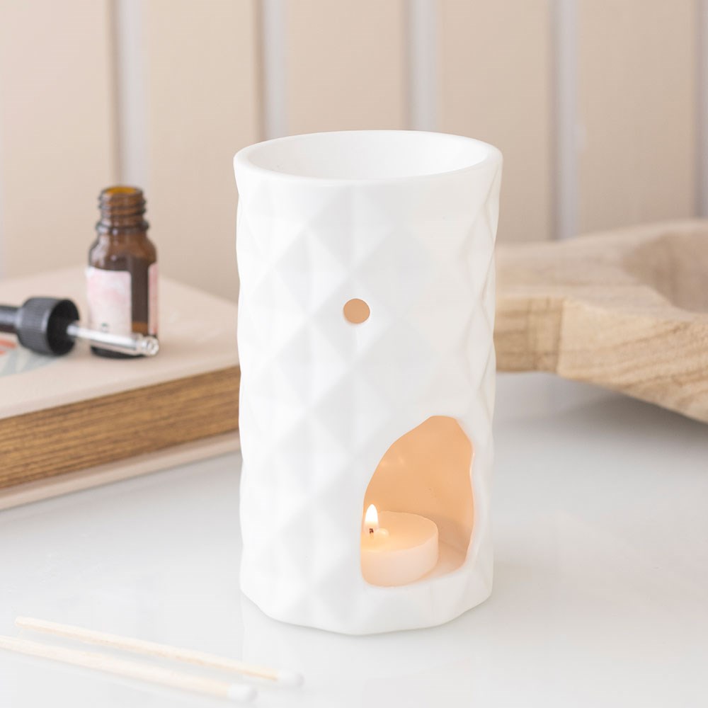 Geometric Faceted Melt Warmer and Oil Burner