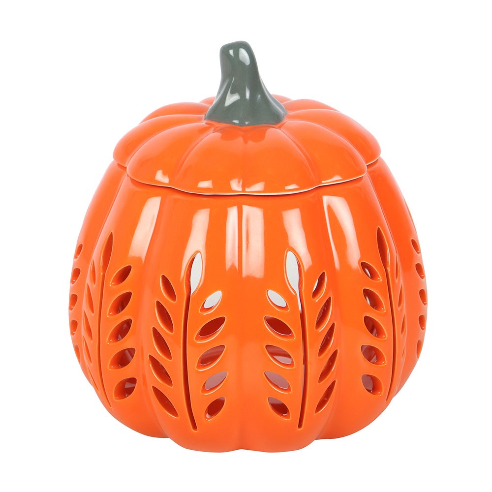 Orange Leaf Cut Out Pumpkin Melt Warmer and Oil Burner