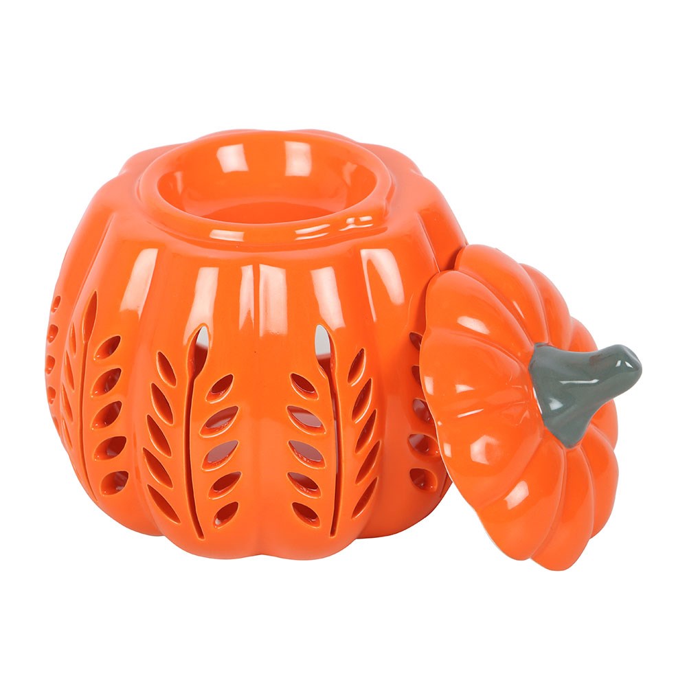 Orange Leaf Cut Out Pumpkin Melt Warmer and Oil Burner