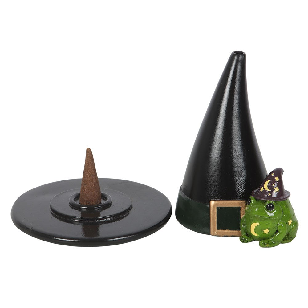 Magic Toad and Witch Hat Incense Cone Burner