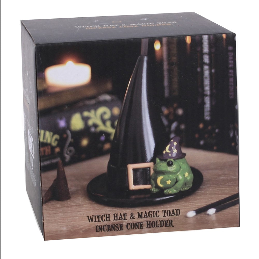 Magic Toad and Witch Hat Incense Cone Burner