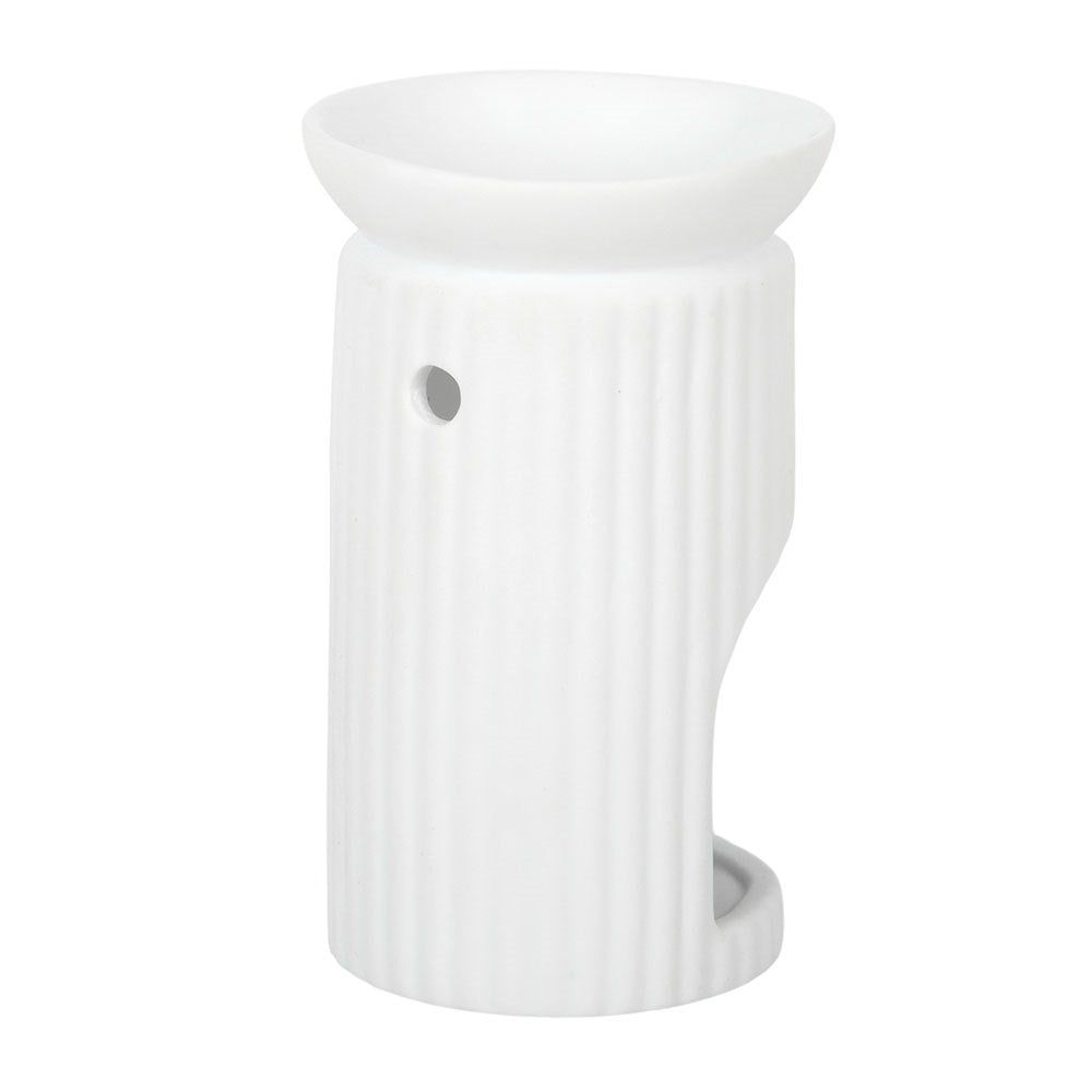 Ribbed Column Melt Warmer and Oil Burner