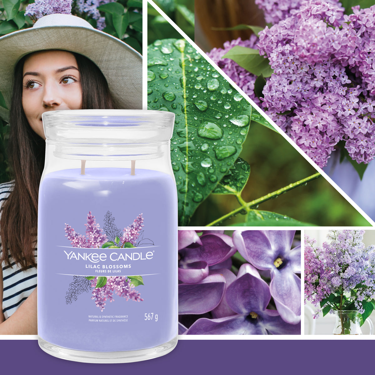 Lilac Blossoms Signature Large Jar - Sale